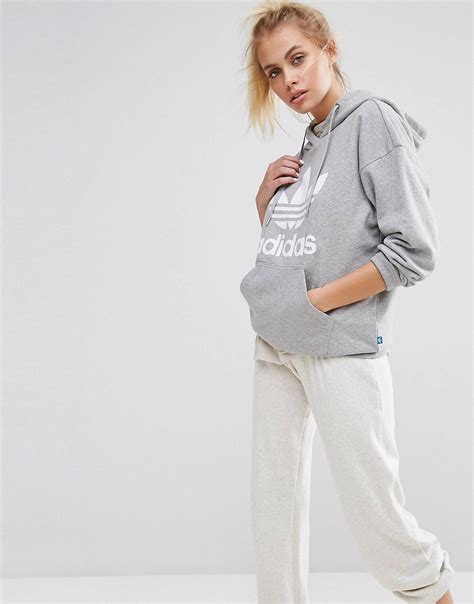 grauer adidas pullover damen|Graue Adidas Pullover online .